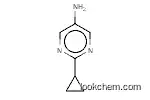 Molecular Structure of 1152519-69-1 (2-cyclopropylpyriMidin-5-aMine)